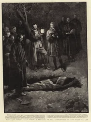 Mit der Tirah-Feldtruppe, eine Beerdigung auf dem Schlachtfeld im Bazar-Tal